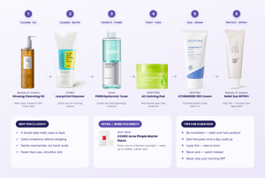 Korean Clear Skin Reset Bundle — 7 products · one clear-skin habit · calms breakouts
